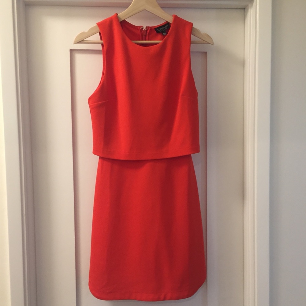 TOPSHOP Burnt Orange Dress